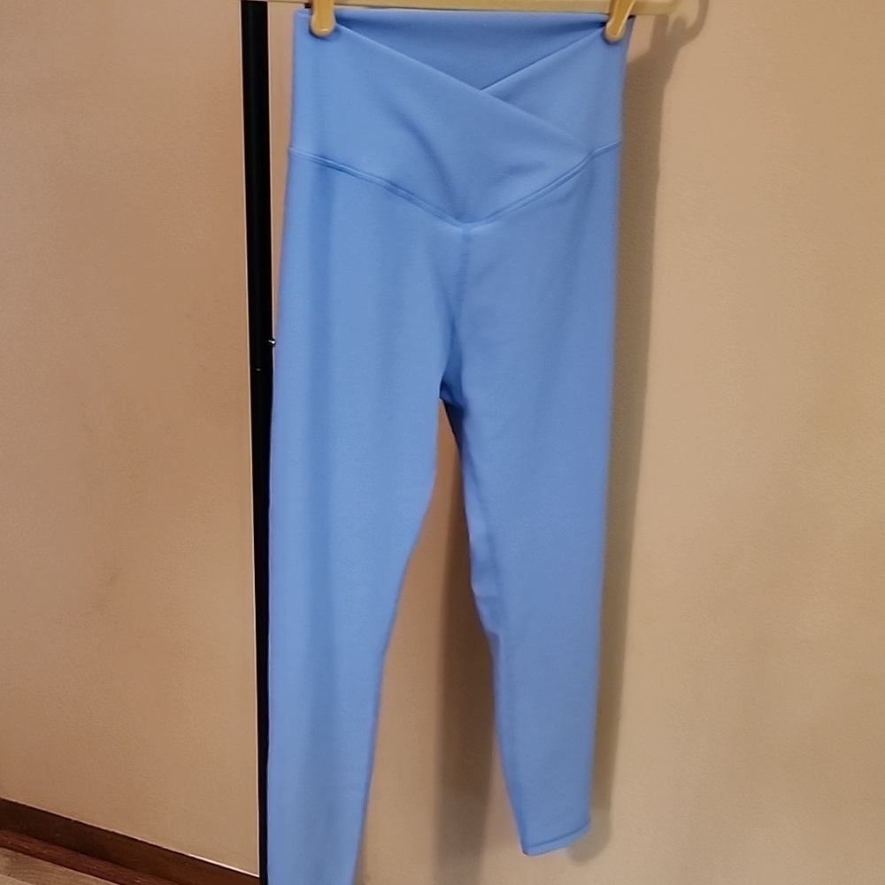 Women's High-Waist Light Blue Leggings